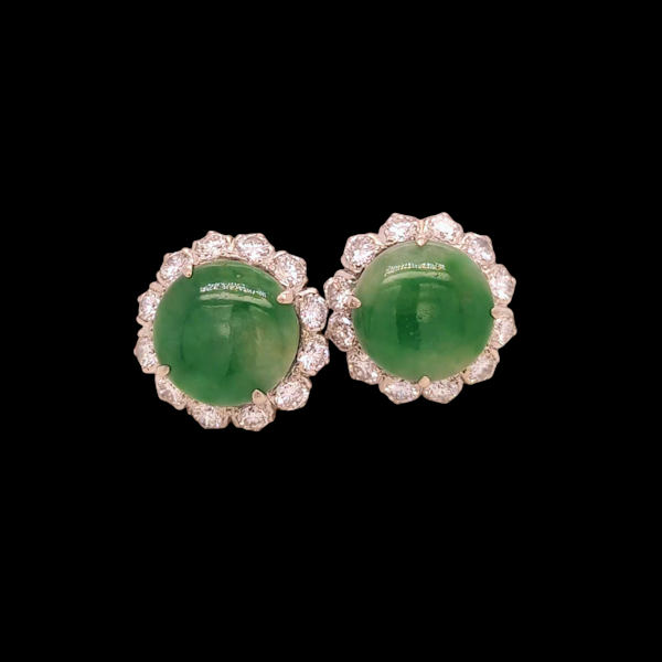Vintage Jade Earrings - image 2