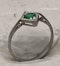 Art Deco emerald lozenge shape ring - image 3