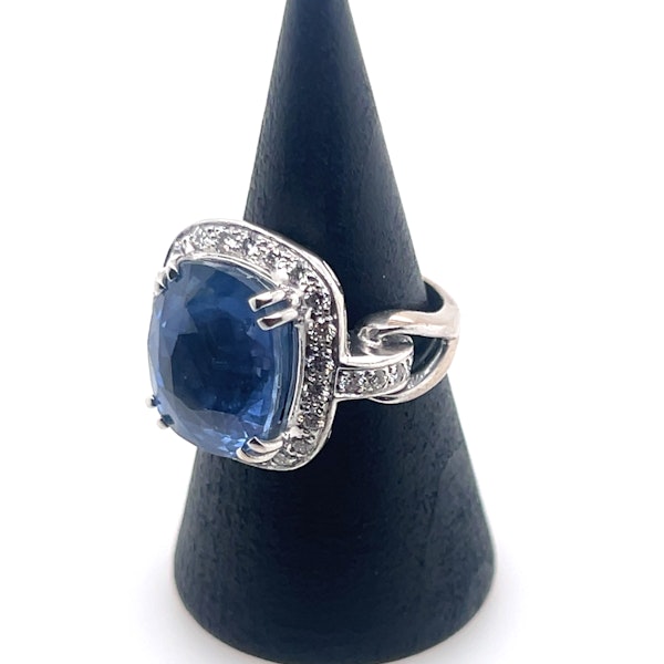 Sapphire & Diamond Ring (11,55ct) - image 3