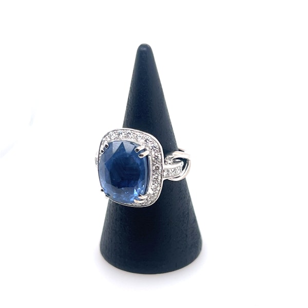 Sapphire & Diamond Ring (11,55ct) - image 2