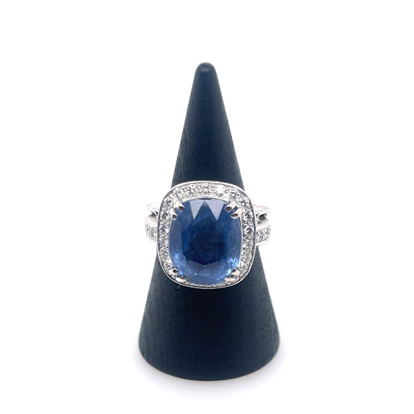 Sapphire & Diamond Ring (11,55ct) - image 4