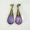 Large Amethyst Drop Earrings - Saddingtons Jewellery Stand 375 - image 3