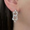 Antique Diamond Rub Over Drop Earrings - Saddingtons Jewellery Stand 375 - image 1