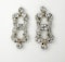 Antique Diamond Rub Over Drop Earrings - Saddingtons Jewellery Stand 375 - image 2