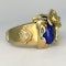 Figurative Art Nouveau Lapis Lazuli Ring - Saddingtons Jewellery Stand 375 - image 2