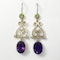 Antique Suffragette Drop Earrings - Saddingtons Jewellery Stand 375 - image 1