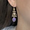 Antique Suffragette Drop Earrings - Saddingtons Jewellery Stand 375 - image 2