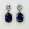 Sapphire and Diamond Drop Earrings - Saddingtons Jewellery Stand 375 - image 1