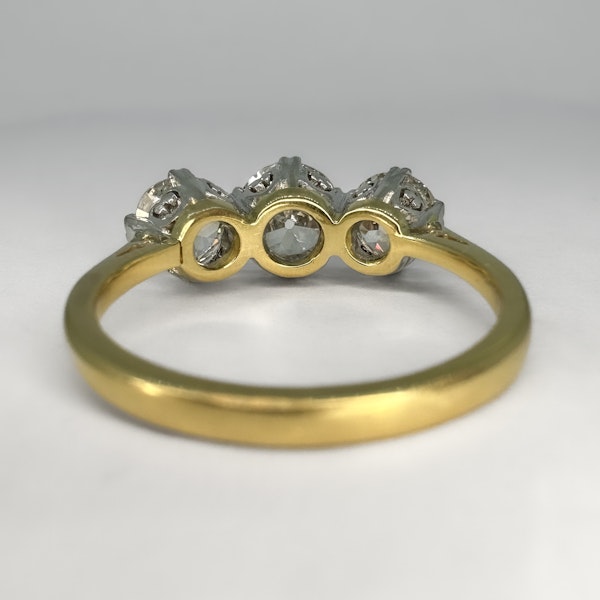 Antique 2.55ct Diamond 3 Stone Ring - Saddingtons Jewellery Stand 375 - image 4