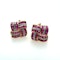 Ruby and Diamond Woven 18ct Gold Earrings Circa 1960s - image 3