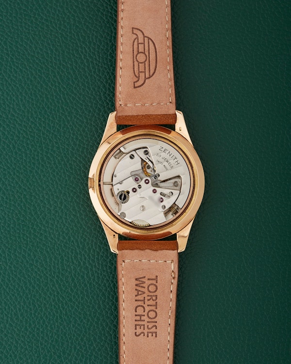 Zenith 18k Rose Gold Spillmann Case Cal.71 Automatic Vintage Watch - image 10