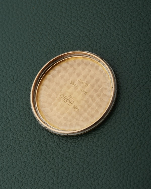 Zenith 18k Rose Gold Spillmann Case Cal.71 Automatic Vintage Watch - image 14