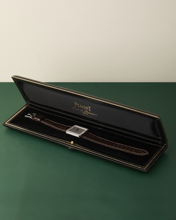 Piaget Protocole Ref.9154 White Gold 18K Vintage 18K Buckle & Box - image 16