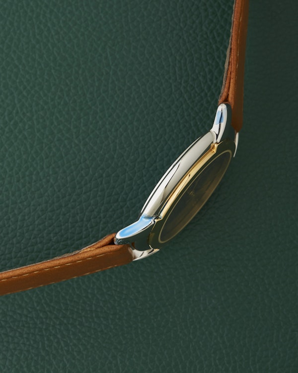 Zenith NOS Ref. 19.0130.387 Vintage Two Toned Black Dial Watch - image 5