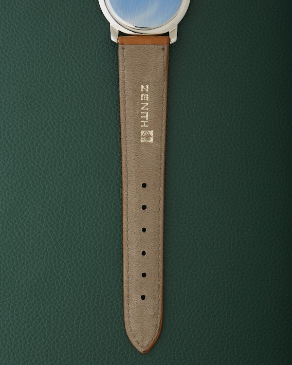 Zenith NOS Ref. 19.0130.387 Vintage Two Toned Black Dial Watch - image 13