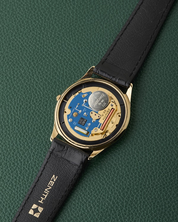 Zenith NOS Ref. 27.2190.226 Gold Plated Signed Strap & Buckle - image 12