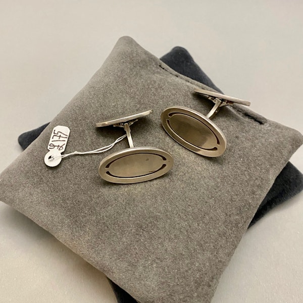 Georg Jensen Silver Cuff-links, SHAPIRO & Co since1979 - image 1
