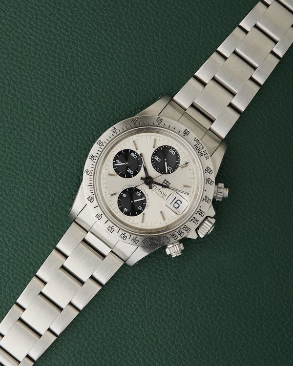 Tudor 94300 Oysterdate 1984 Big Block Panda Vintage Chronograph - image 3