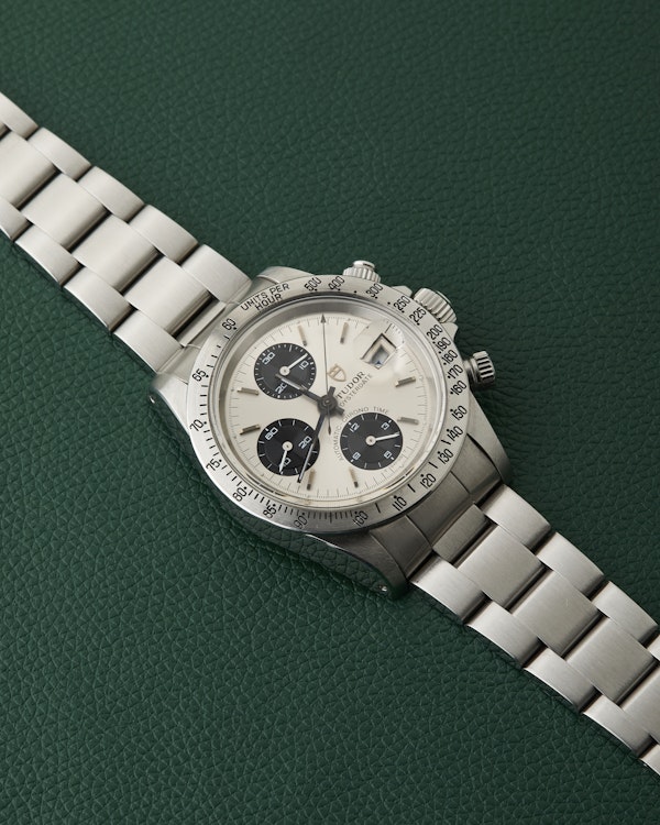 Tudor 94300 Oysterdate 1984 Big Block Panda Vintage Chronograph - image 7