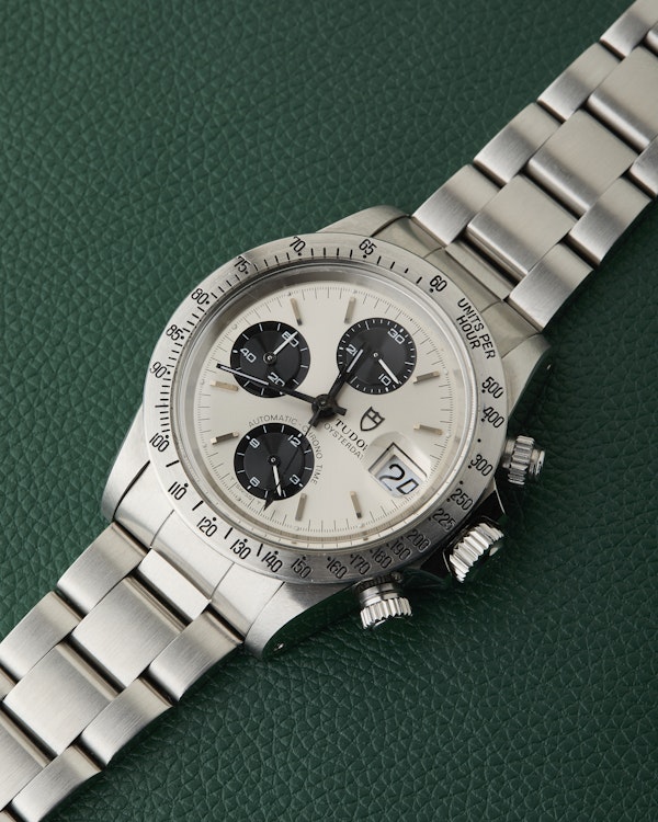 Tudor 94300 Oysterdate 1984 Big Block Panda Vintage Chronograph - image 9