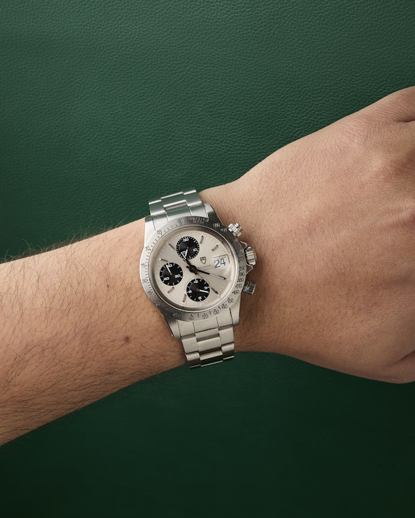Tudor 94300 Oysterdate 1984 Big Block Panda Vintage Chronograph - image 13