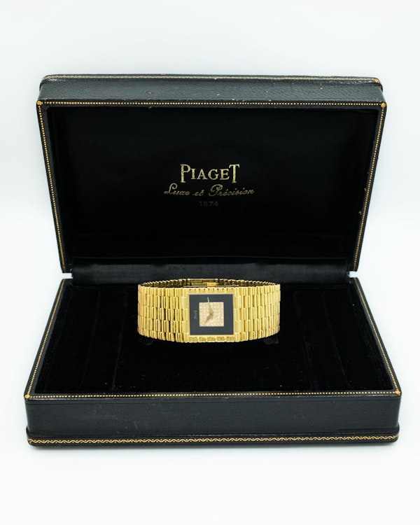 1980 Piaget Traditional ‘Bamboo’ 2131 Onyx & Pave Diamond - image 8