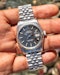 1968 Rolex Datejust 1601 Matt Black ‘Confetti’ Dial Pie-Pan - image 1