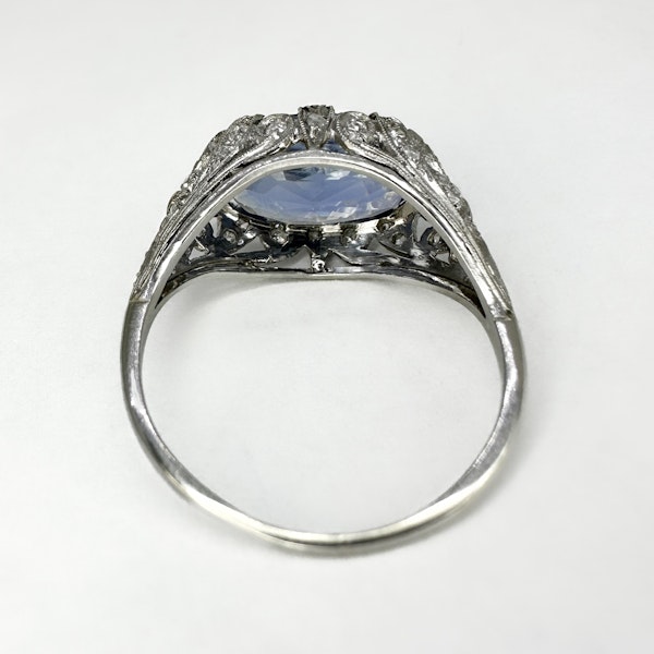 Antique 4ct Sapphire And Diamond Ring. Saddingtons Jewellery Stand 375 - image 3