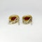 Ruby & Diamond Cabochon Earrings   Saddingtons Jewellery Stand 375 - image 3