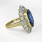 10ct Blue Purple Sapphire And Diamond Cluster Ring - Saddingtons Jewellery Stand 375 - image 2