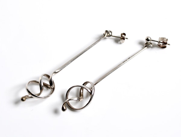 Georg Jensen "Forget me Knot" earrings - image 1