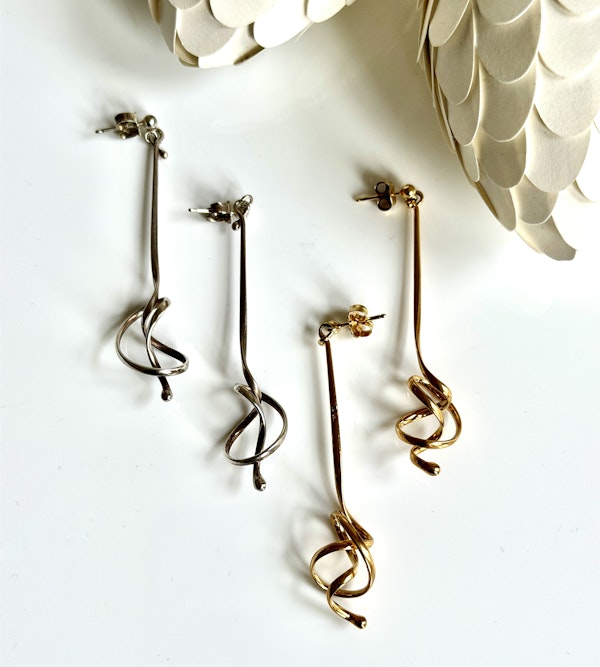 Georg Jensen "Forget me Knot" earrings - image 2