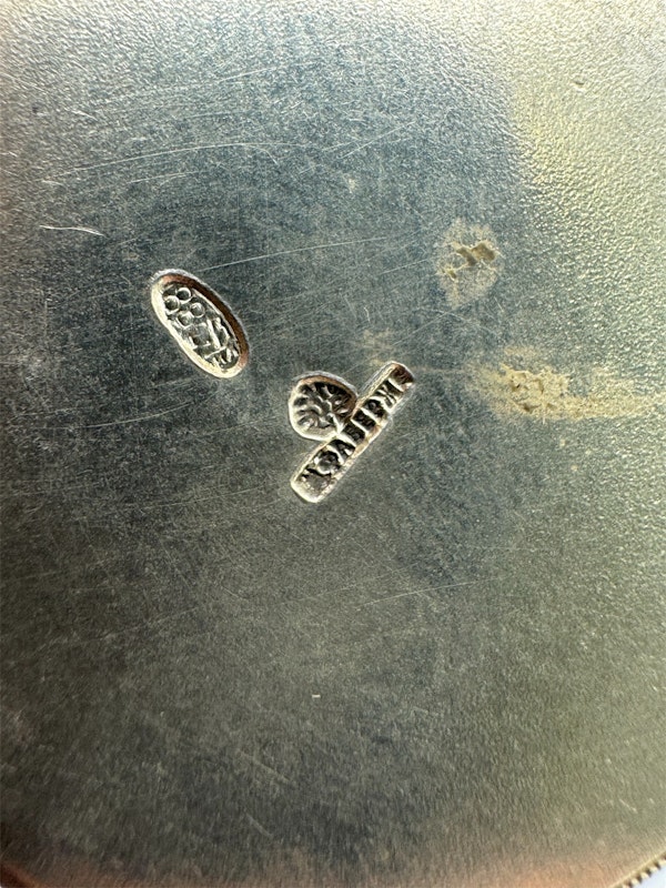 Faberge cloisonné and shaded enamel silver gilt cup and saucer, Moscow c.1900 by Fedor Ruckert. - image 6