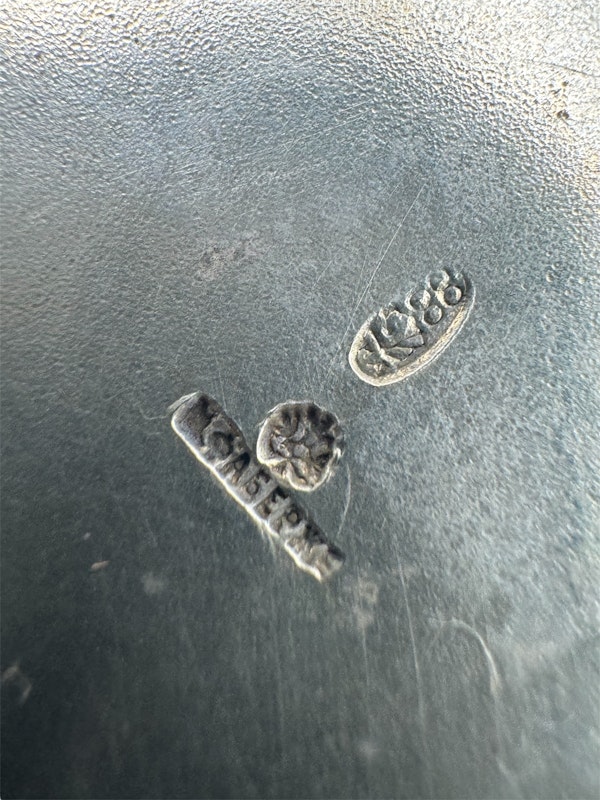 Faberge cloisonné and shaded enamel silver gilt cup and saucer, Moscow c.1900 by Fedor Ruckert. - image 5