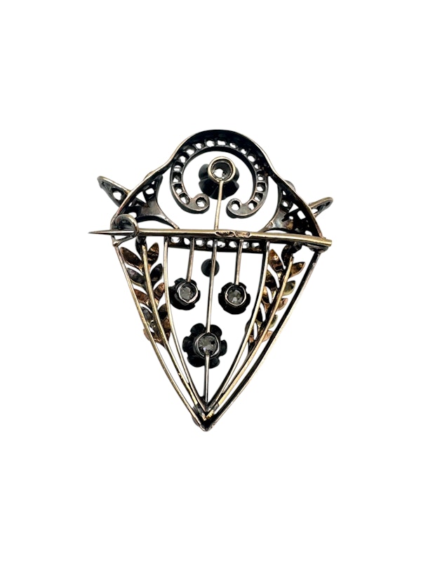 Russian gold and diamond brooch, Moscow, c.1910. - image 2