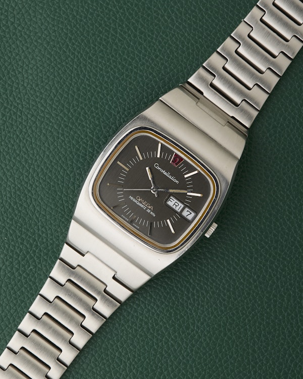 Omega Constellation Ref. 196.0016 Day-Date Slate Grey Dial Megaquartz 32 KHz - image 3