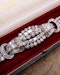 An exceptional example of an Architectural 18ct White Gold (tested), late Art Deco, 27 Carat Diamond Bracelet. Circa Late 1940's. - image 2