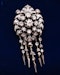 Downstairs at Grays: A very fine 18ct. Yellow Gold & Silver Victorian Diamond "Comet Tail" Tassle Brooch, Circa 1870 - image 1