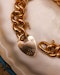 A very fine Victorian 15ct (stamped) Yellow Gold Curb Link Bracelet with Heart Lock and Safety Chain.   Circa 1890. - image 3