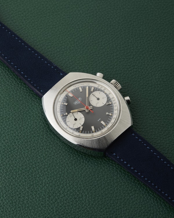 Heuer Ref.73373 Chronograph Evil Panda Grey Dial Tachymeter Vintage - image 8