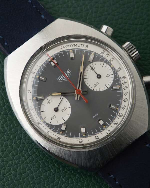 Heuer Ref.73373 Chronograph Evil Panda Grey Dial Tachymeter Vintage - image 6