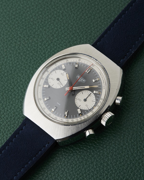 Heuer Ref.73373 Chronograph Evil Panda Grey Dial Tachymeter Vintage - image 7