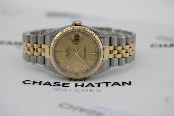 Rolex Datejust 16233 Gold Baton Dial 2003 - image 8