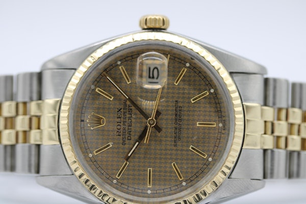 Rolex Datejust 36 16013 Rare Houndstooth Dial - image 8
