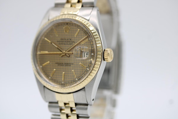 Rolex Datejust 36 16013 Rare Houndstooth Dial - image 3
