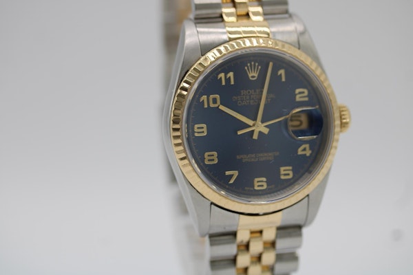 Rolex Datejust 36 16233 Watch Blue Dial Box and papers 2003 - image 5