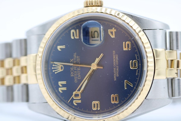 Rolex Datejust 36 16233 Watch Blue Dial Box and papers 2003 - image 6