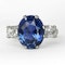 7.47ct Ceylon Sapphire Trilogy Ring - Saddingtons Jewellery Stand 375 - image 1