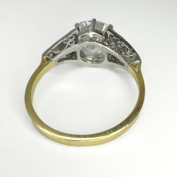 Art Deco 2.17ct Solitaire Diamond Ring - Saddingtons Jewellery Stand 375 - image 3