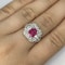 1.65ct Burma Ruby Cluster Ring - Saddingtons Jewellery Stand 375 - image 3